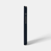 Deep navy pink aangepaste naam iPhone hoesje (Linkerkant)