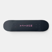 Deep navy pink custom persoonlijk skateboard (Horizontaal)