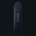 Deep navy pink custom persoonlijk skateboard<br><div class="desc">Deep navy roze aangepaste skateboard. Hex kleurcode #111924</div>