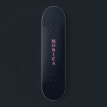 Deep navy pink custom persoonlijk skateboard<br><div class="desc">Deep navy roze aangepaste skateboard. Hex kleurcode #111924</div>