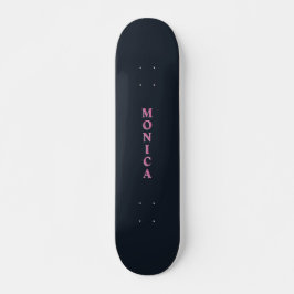 Deep navy pink custom persoonlijk skateboard