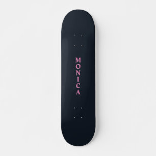 Deep navy pink custom persoonlijk skateboard