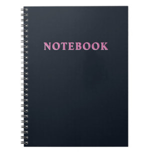 Deep navy pink notitieboek