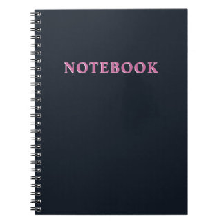 Deep navy pink notitieboek