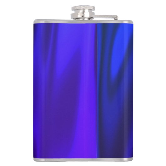 Deep Neon Blue Silky Satin Shiny 50 & Fabulous Heupfles (Achterkant)