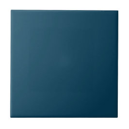Deep Ocean Blue Effen Kleur | #063e59 Tegeltje