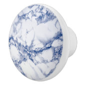 Deep Ocean Blue Marble Keramische Knop (Rechts)