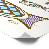 Deep Ocean Monster Fish Eten Ramen Noodle Poster (Hoek)