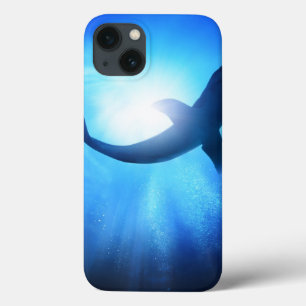 Deep Ocean Shark Silhouette iPhone 13 Hoesje