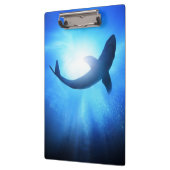 Deep Ocean Shark Silhouette Klembord (Links)