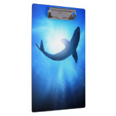 Deep Ocean Shark Silhouette Klembord (Rechts)