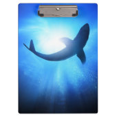 Deep Ocean Shark Silhouette Klembord (Voorkant)