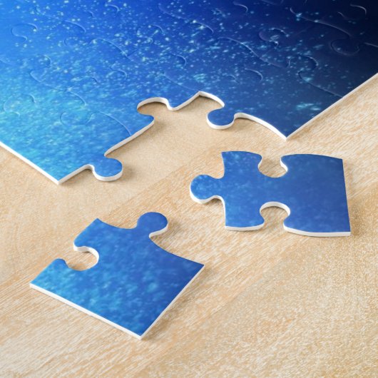 Deep Ocean Shark Silhouette Legpuzzel (Zijkant)