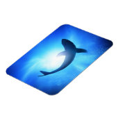 Deep Ocean Shark Silhouette Magneet (Linkerzijde)