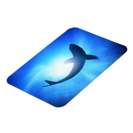 Deep Ocean Shark Silhouette Magneet (Linkerzijde)