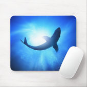 Deep Ocean Shark Silhouette Muismat (Met muis)