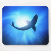 Deep Ocean Shark Silhouette Muismat (Voorkant)