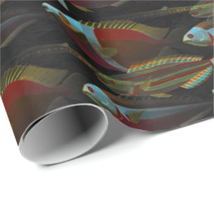 Deep Ocean Wonderful Fish Paper Wrap Cadeaupapier
