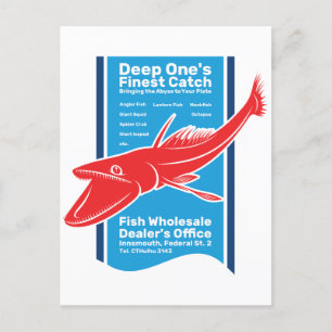 Deep One’s Finest Catch Innsmouth Fish Wholesaler Briefkaart