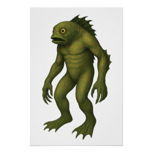 Deep One - Uit het kosmische bestiarium van Innsmo Perfect Poster