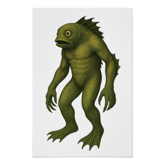 Deep One - Uit het kosmische bestiarium van Innsmo Perfect Poster (Voorkant)