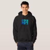 Deep Open Water Duiker Duiken Gratis Duiken Bod Hoodie (Voorkant volledig)