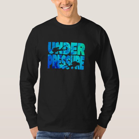 Deep Open Water Duiker Duiken Gratis Duiken Bod T-shirt (Voorkant)