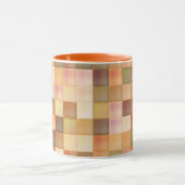 Deep Oranje Square Patterened Mok (Midden)