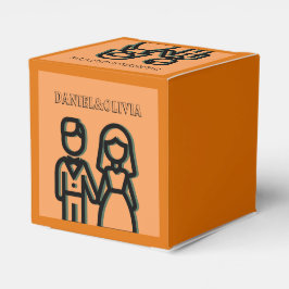 Deep Oranje Wedding Bedankdoosjes