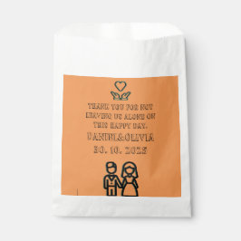 Deep Oranje Wedding Bedankzakje