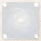 Deep Outer Space Galaxy Glazen Onderzetter (Achterkant)