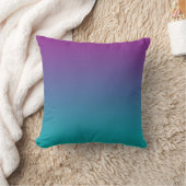 "Deep Paars and Blauwgroen Ombre" Kussen (Deken)