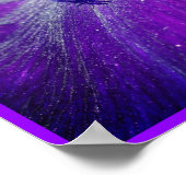 Deep Paars Bearded Iris Flower Petal Poster (Hoek)
