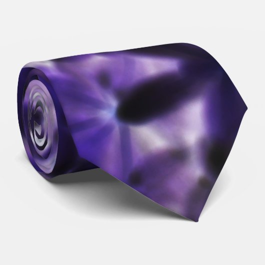 DEEP PAARS DESIGNER STROPDAS (Opgerold)