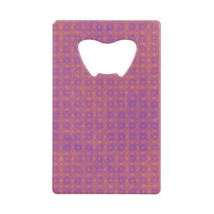 Deep Paars en Roze Diamonds Patroon Creditkaart Flessenopener