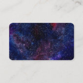 Deep Paars Galactisch Visitekaartje (Achterkant)