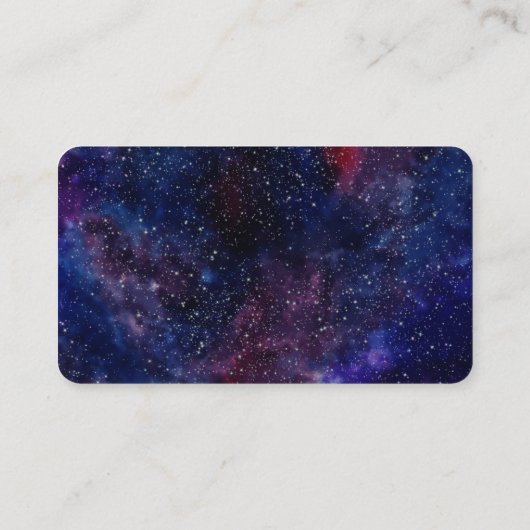 Deep Paars Galactisch Visitekaartje (Achterkant)