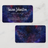 Deep Paars Galactisch Visitekaartje (Voorkant / Achterkant)
