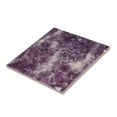 Deep Paars Kwartz Crystal Tegeltje (Zijkant)