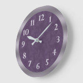 Deep Paars Lavender Gray Grote Klok (Hoek)