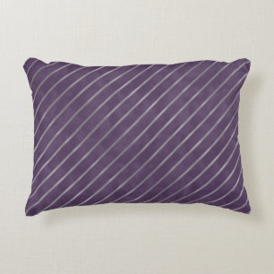 Deep Paars Lavender Stripe Decoratief Kussen