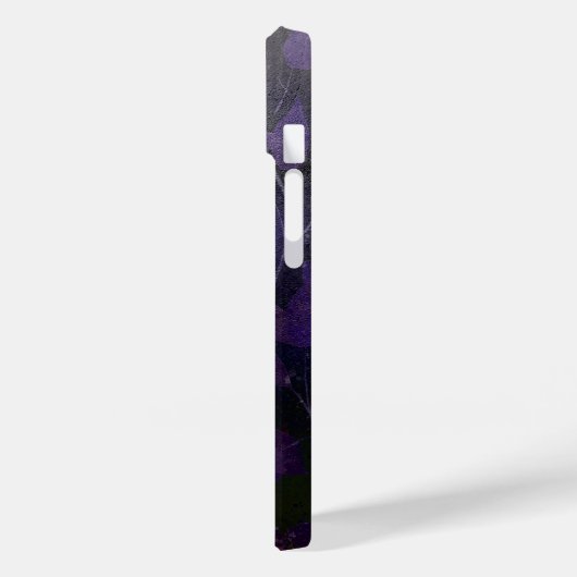 Deep Paars Leaf Abstract Case-Mate iPhone Case (Achterkant / Links)