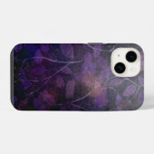 Deep Paars Leaf Abstract iPhone Hoesje (Achterkant horizontaal)
