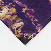 Deep Paars Marble Design Fleece Deken (Hoek)