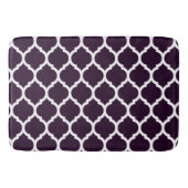 Deep Paars Moroccan Quatrefoil Pattern Badmat (Voorkant)