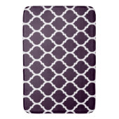 Deep Paars Moroccan Quatrefoil Pattern Badmat (Voorkant Verticaal)