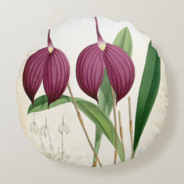 Deep Paars Orchid  Masdevallia Harryana Rond Kussen