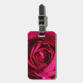 Deep Paars Roos Bagagelabel (Voorkant verticaal)