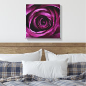 Deep Paars Roos Canvas Afdruk (Insitu (Slaapkamer))