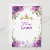 Deep Paars Roos Charra Mis Quince Kaart (Achterkant)